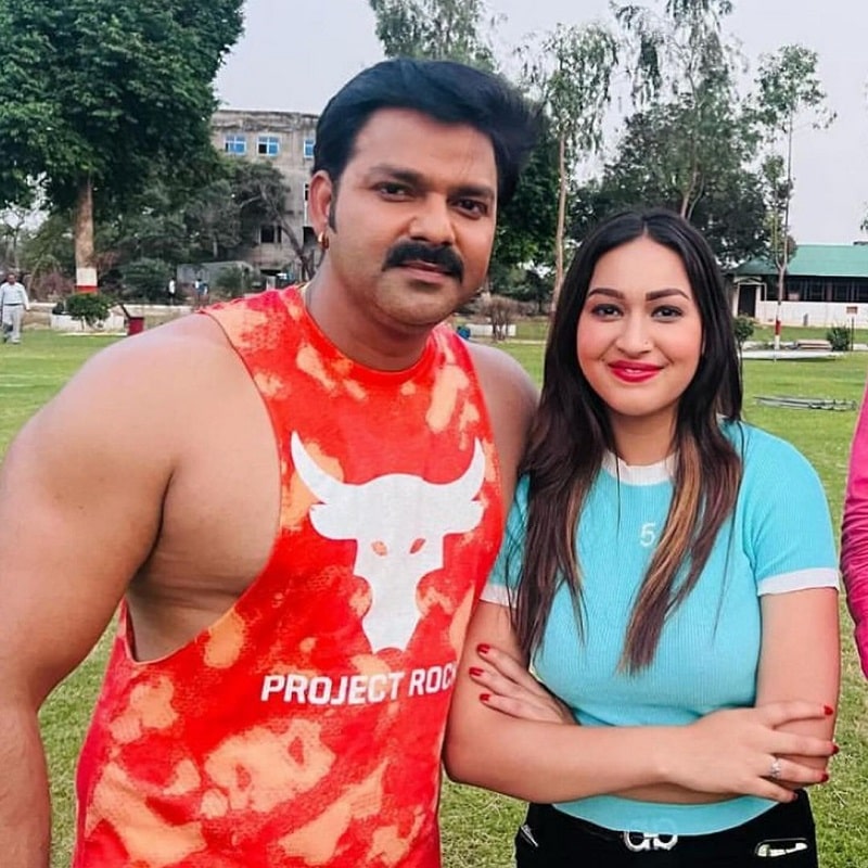 Pawan Singh and Sapna Chauhan