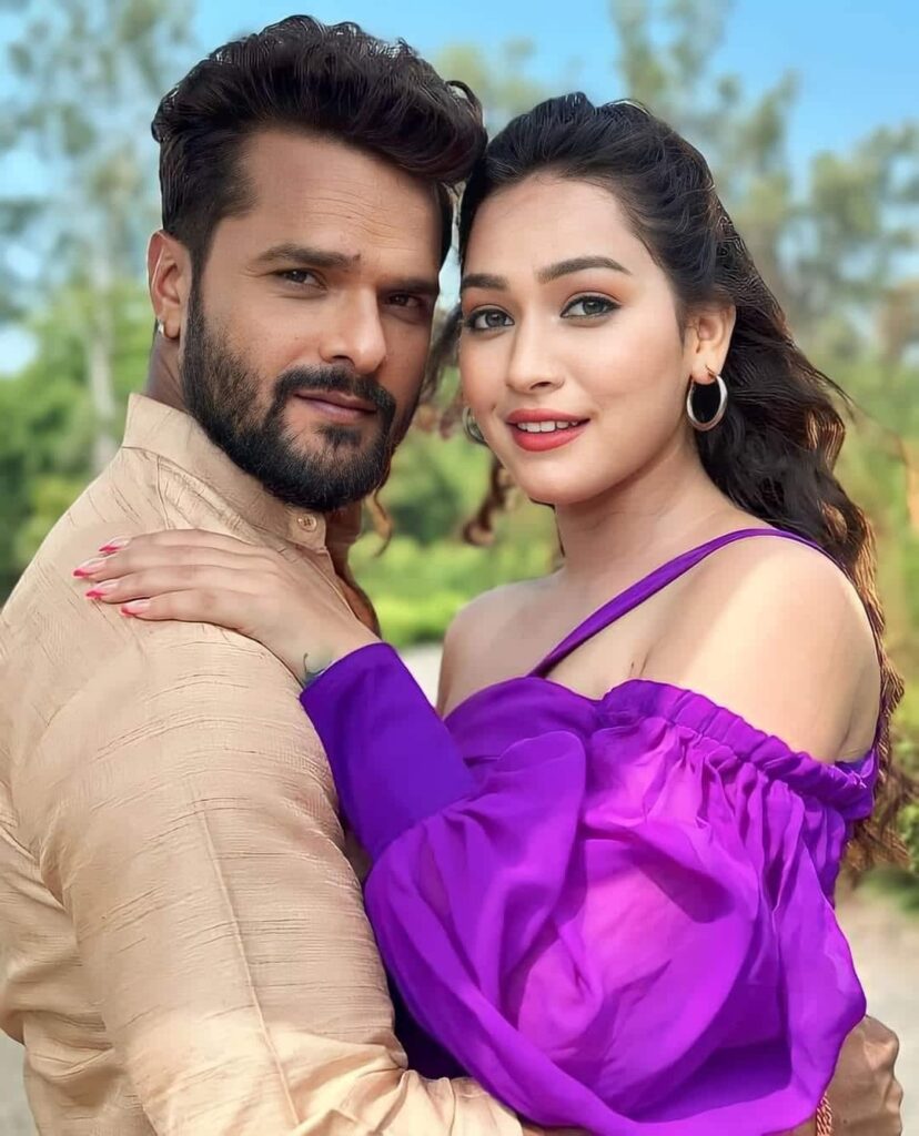 Khesari Lal Yadav and Sapna Chauhan